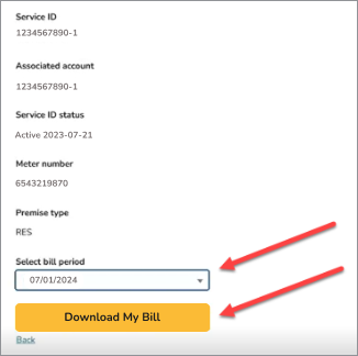 How do I download copies of my solar bill?